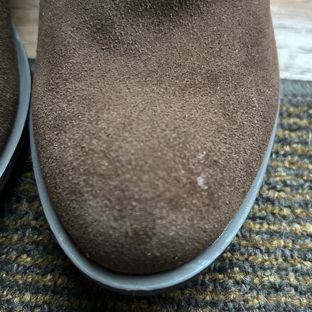 Kensie Women's Brown Suede Ankle Booties - Picture 7 of 7